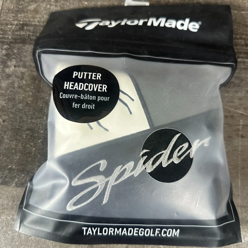 NEW TaylorMade Spider Tour Multi Color Mallet Putter Headcover Gray White 2023